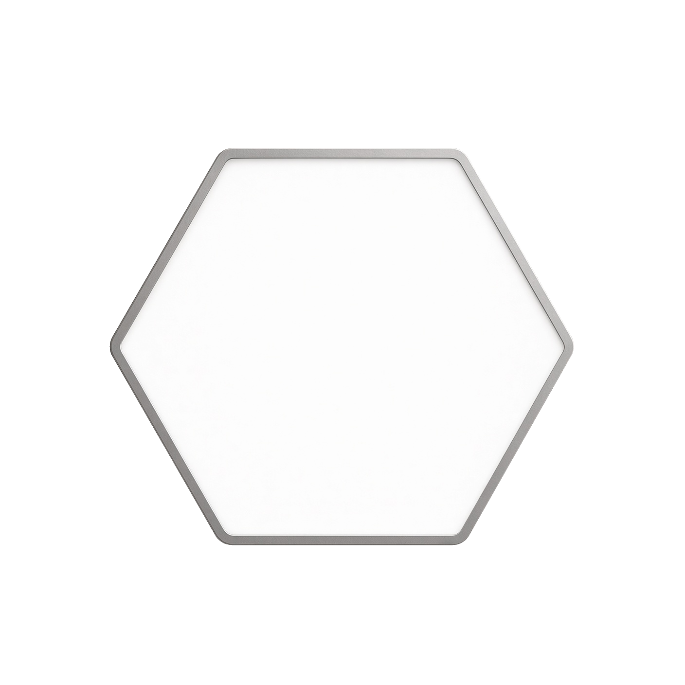 Single Tesel hexagonal tile, exterior view